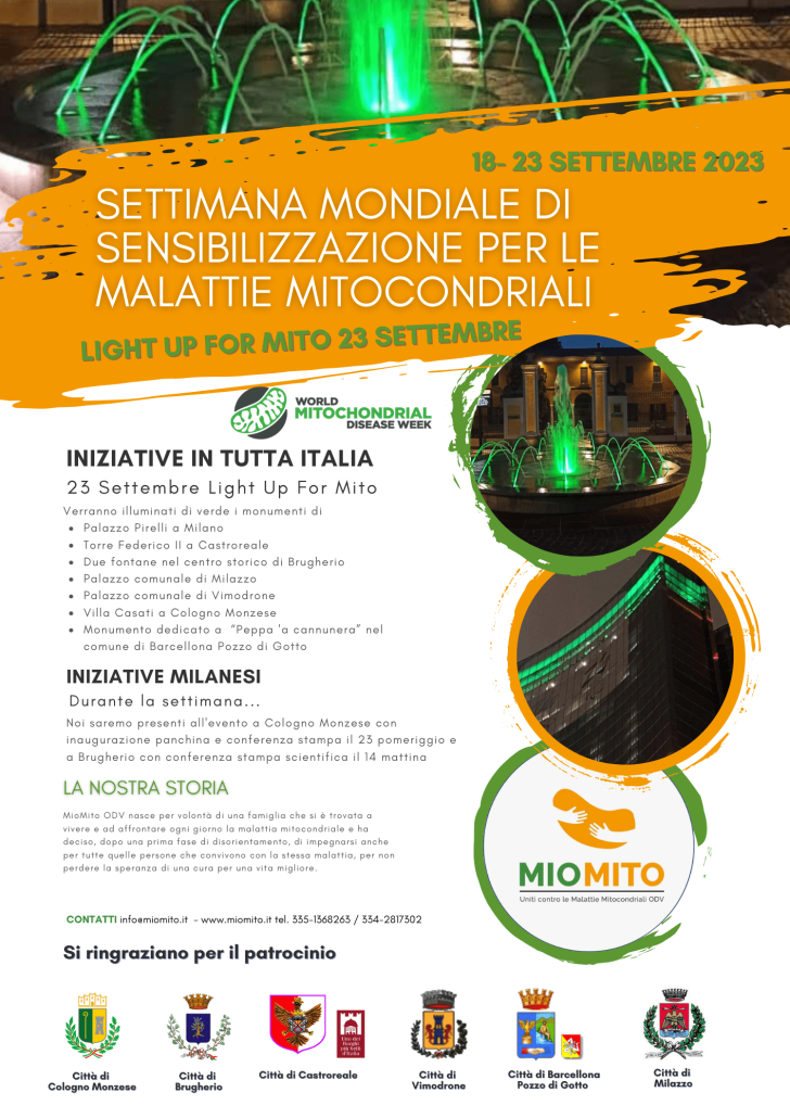 Eventi Mio Mito per la settimana della sensibilizzazione per le malattie mitocondriali